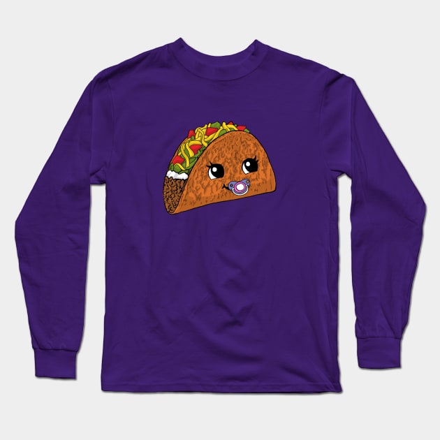 Baby Taco Long Sleeve T-Shirt by Astrablink7